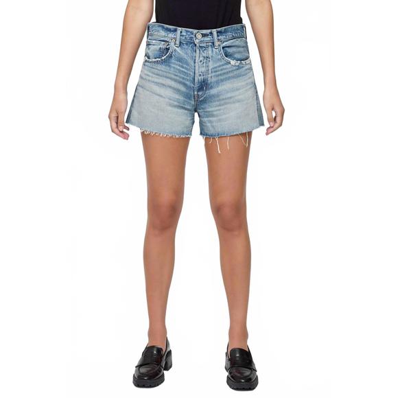 NEW MOUSSY bayville jean shorts in blue - Picture 1 of 5